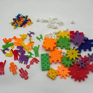 Vintage QUERCETTI 110‎ Piece Luna Park Gear Building Play Set Made in Italy 1983